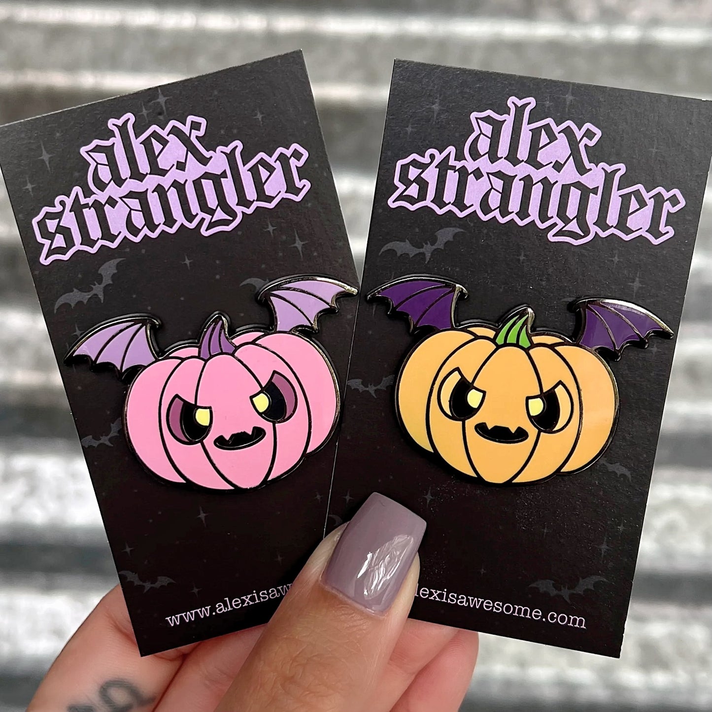 Pumpkin Bat - Enamel Pin
