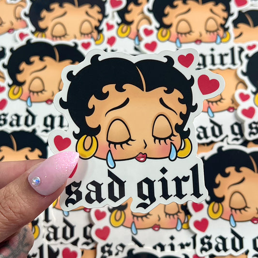 Sad Girl Betty - Sticker