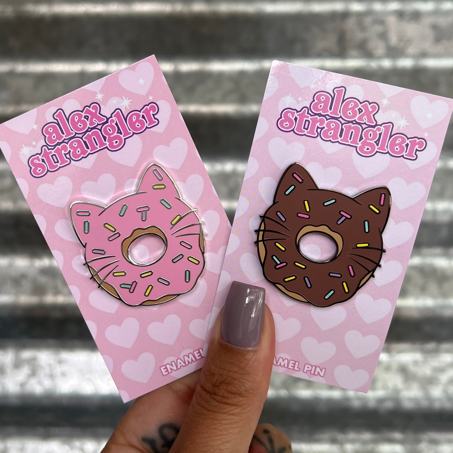 Cat Donut - Enamel Pin