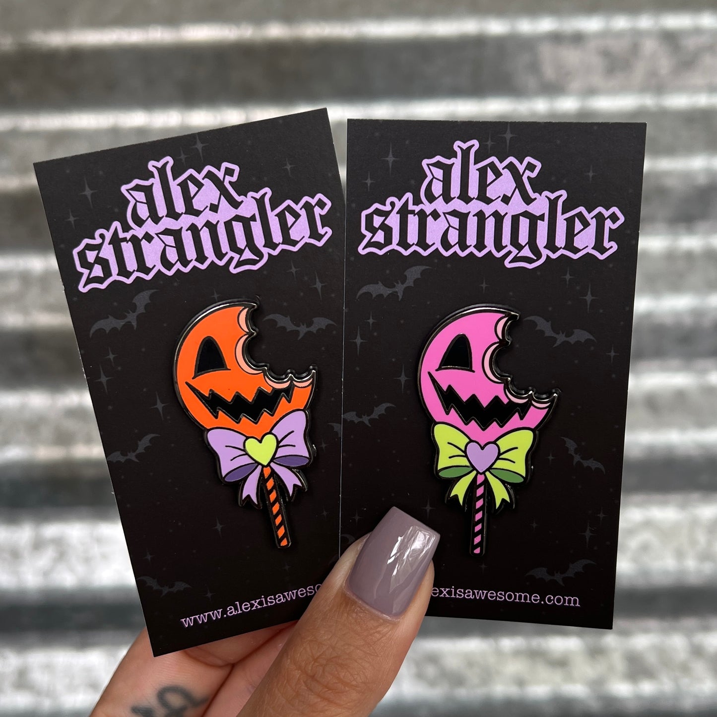 Pumpkin Lollipop - Enamel Pin