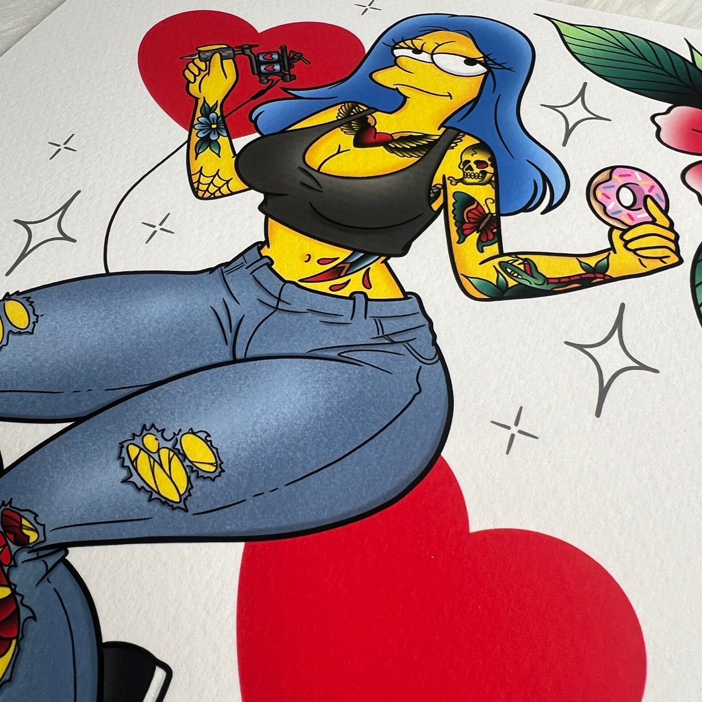 Tattooed Marge - Print