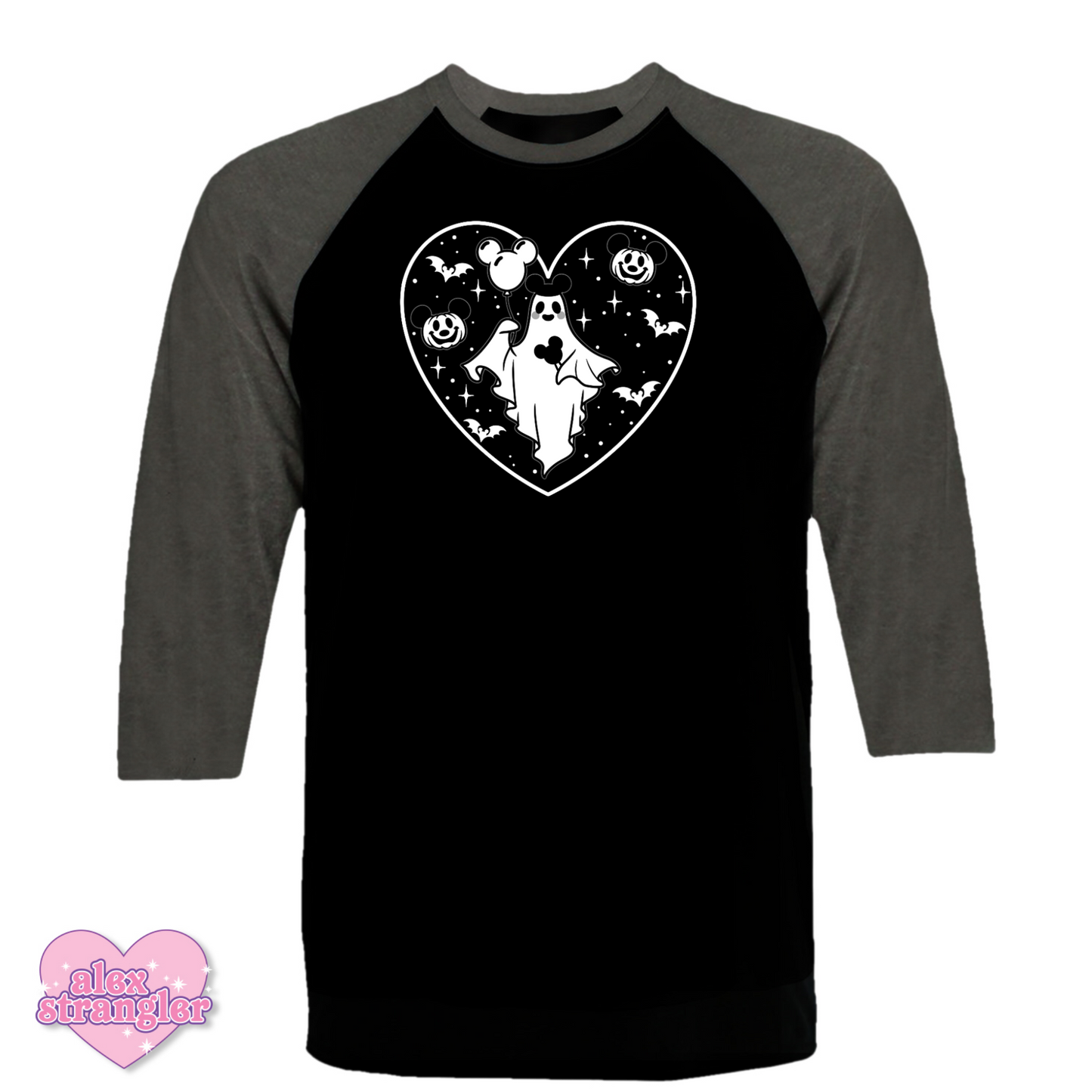 Spooky Park Ghost - Men's/Unisex Raglan