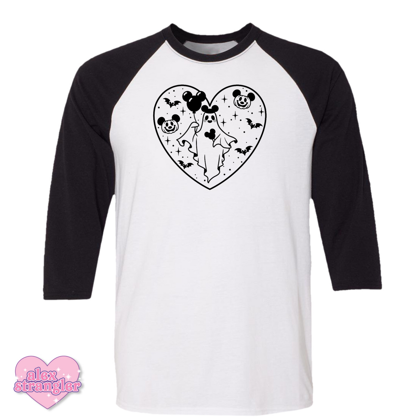 Spooky Park Ghost - Men's/Unisex Raglan