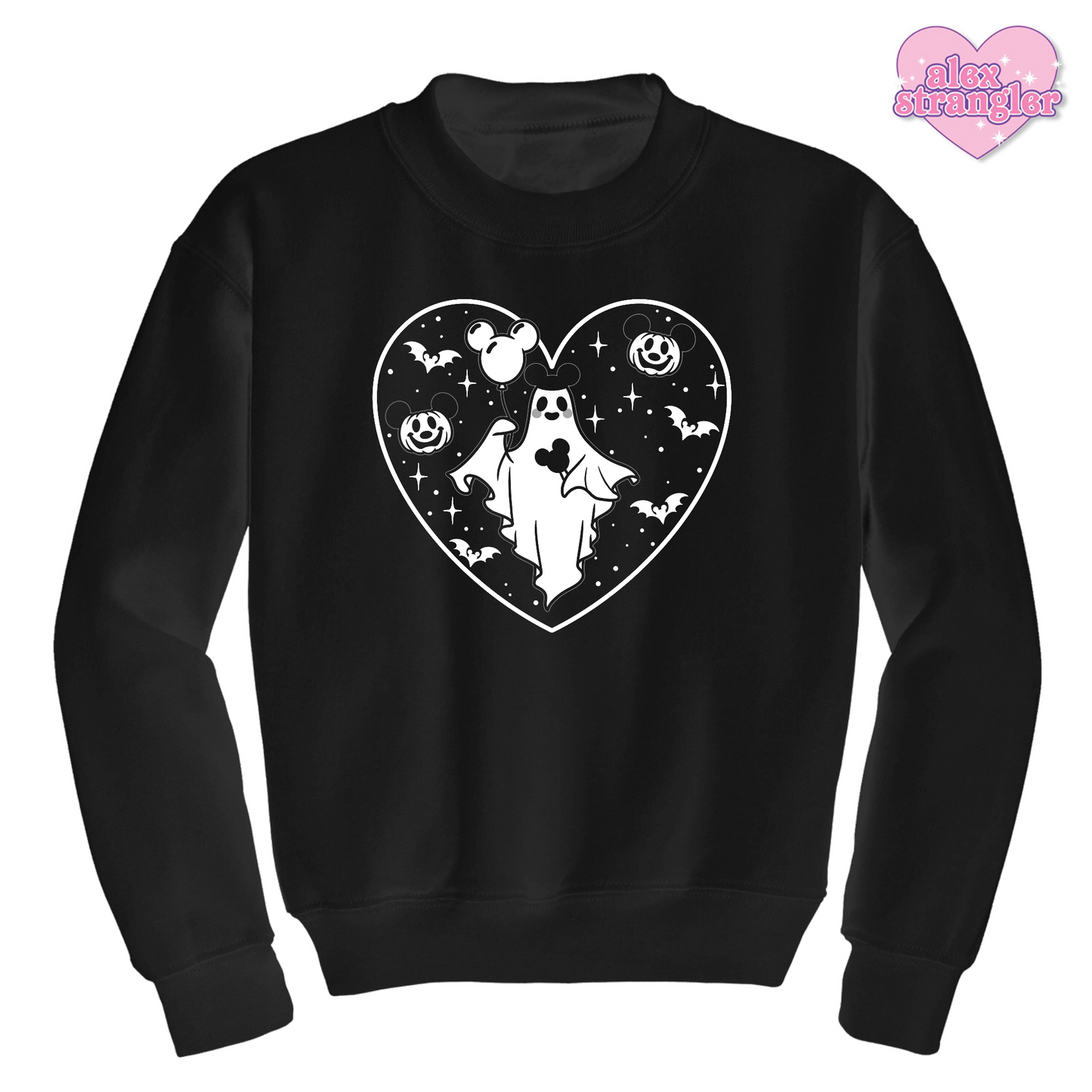 Spooky Park Ghost - Men's/Unisex Crewneck Sweatshirt