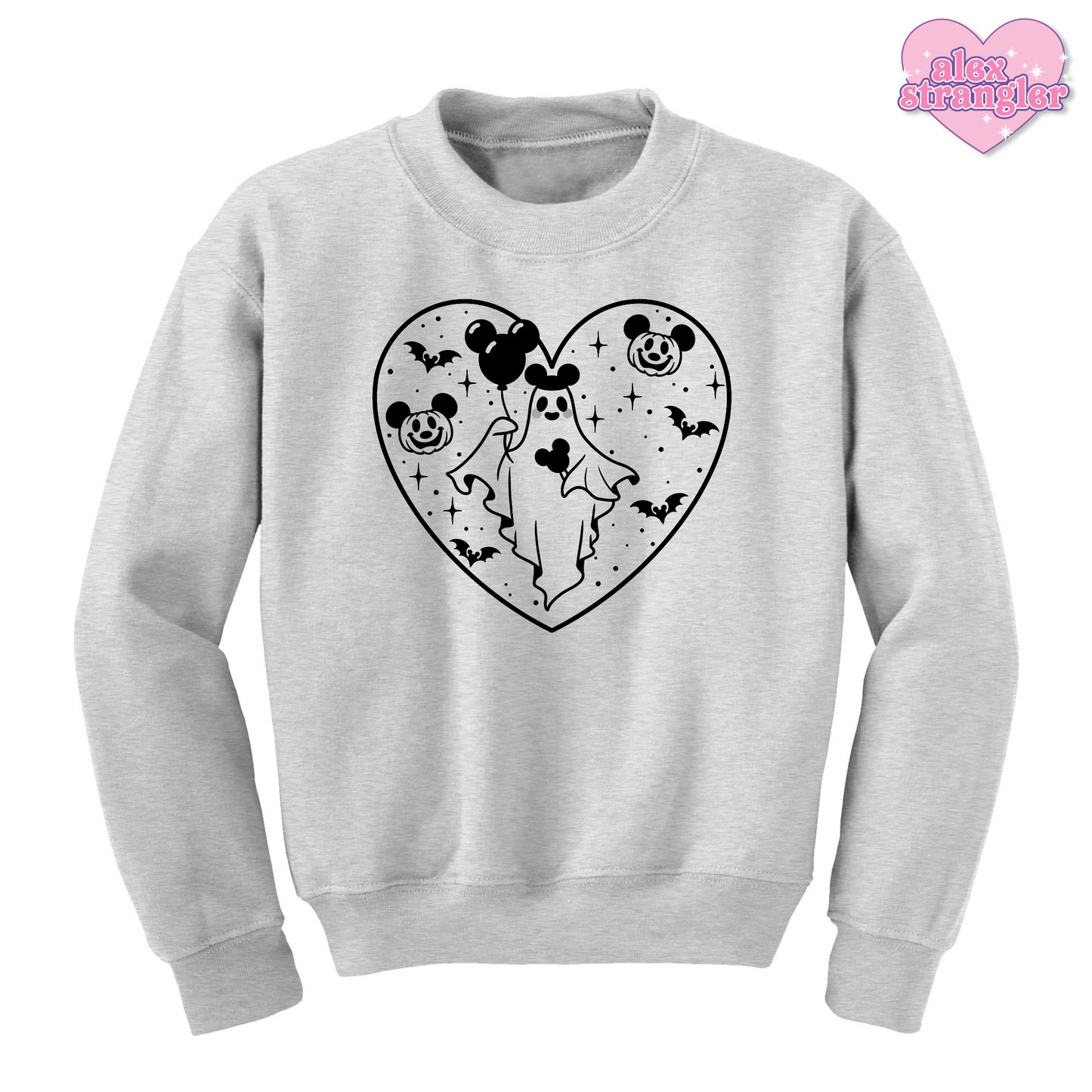 Spooky Park Ghost - Men's/Unisex Crewneck Sweatshirt