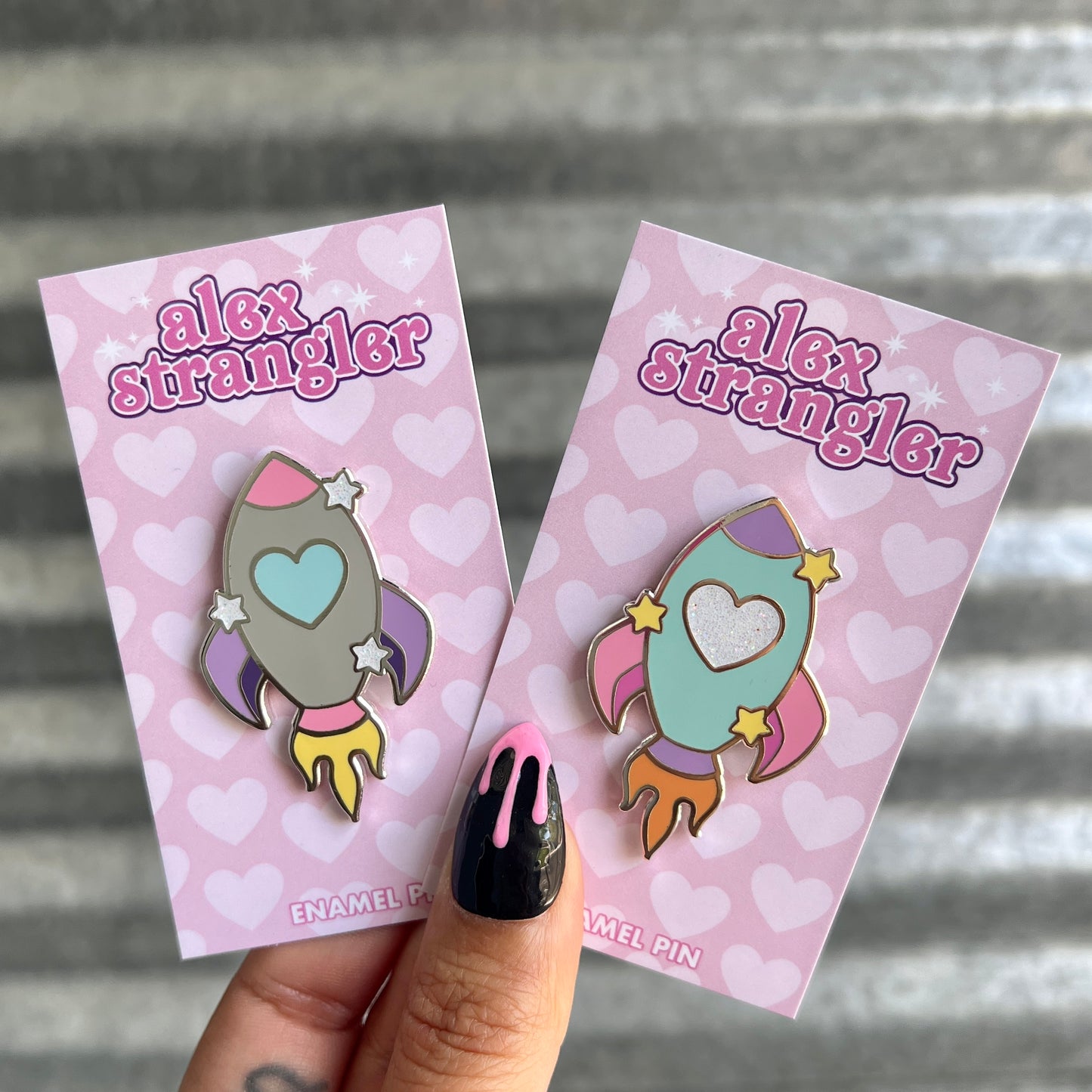 Pastel Rocket - Enamel Pin