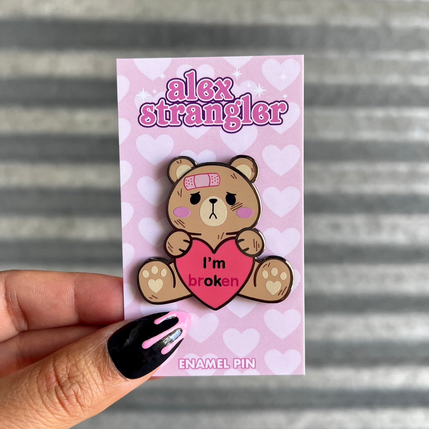 Broken Bear - Enamel Pin