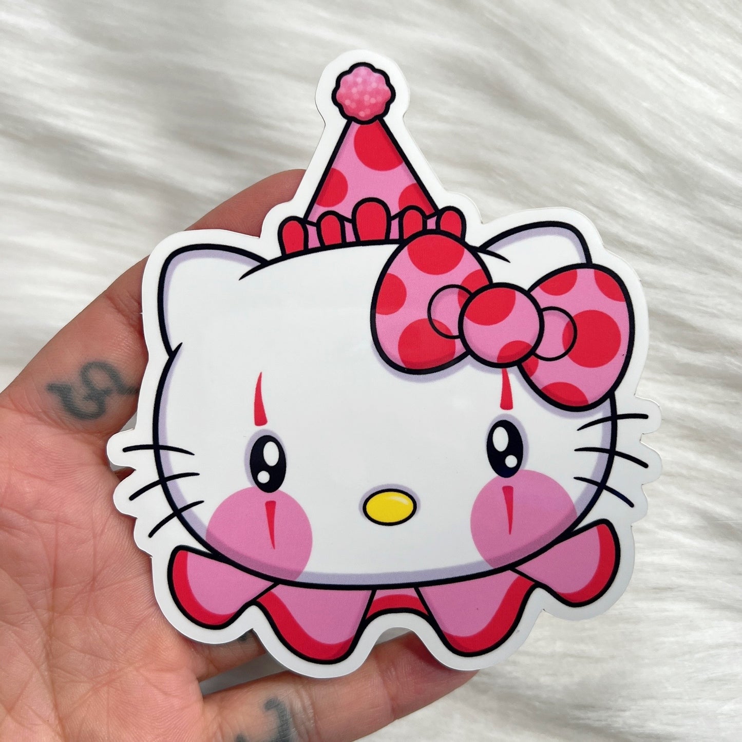 Kitty Clown - Sticker