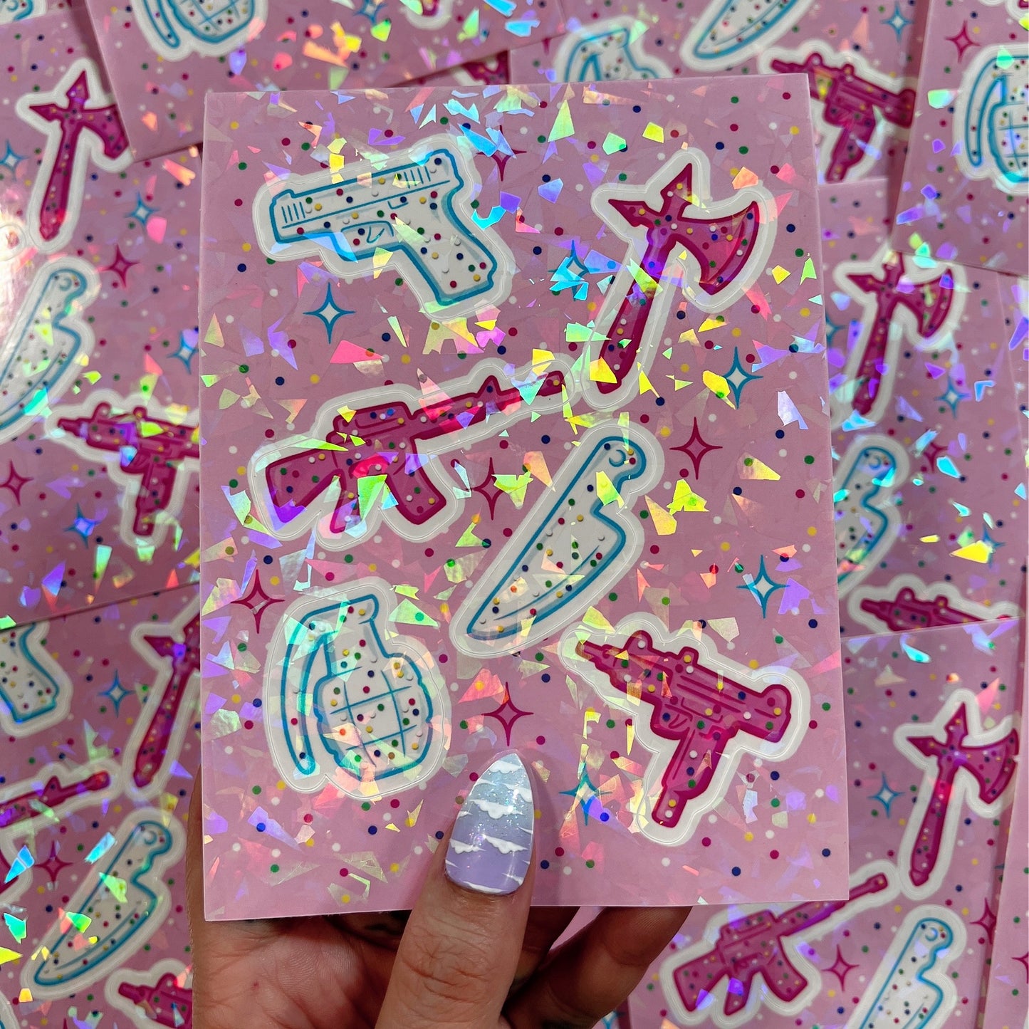 Circus Animal Cookie Weapons - Sticker Sheet