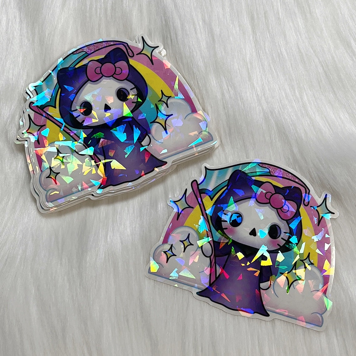 Goodbye Kitty - Holographic Sticker