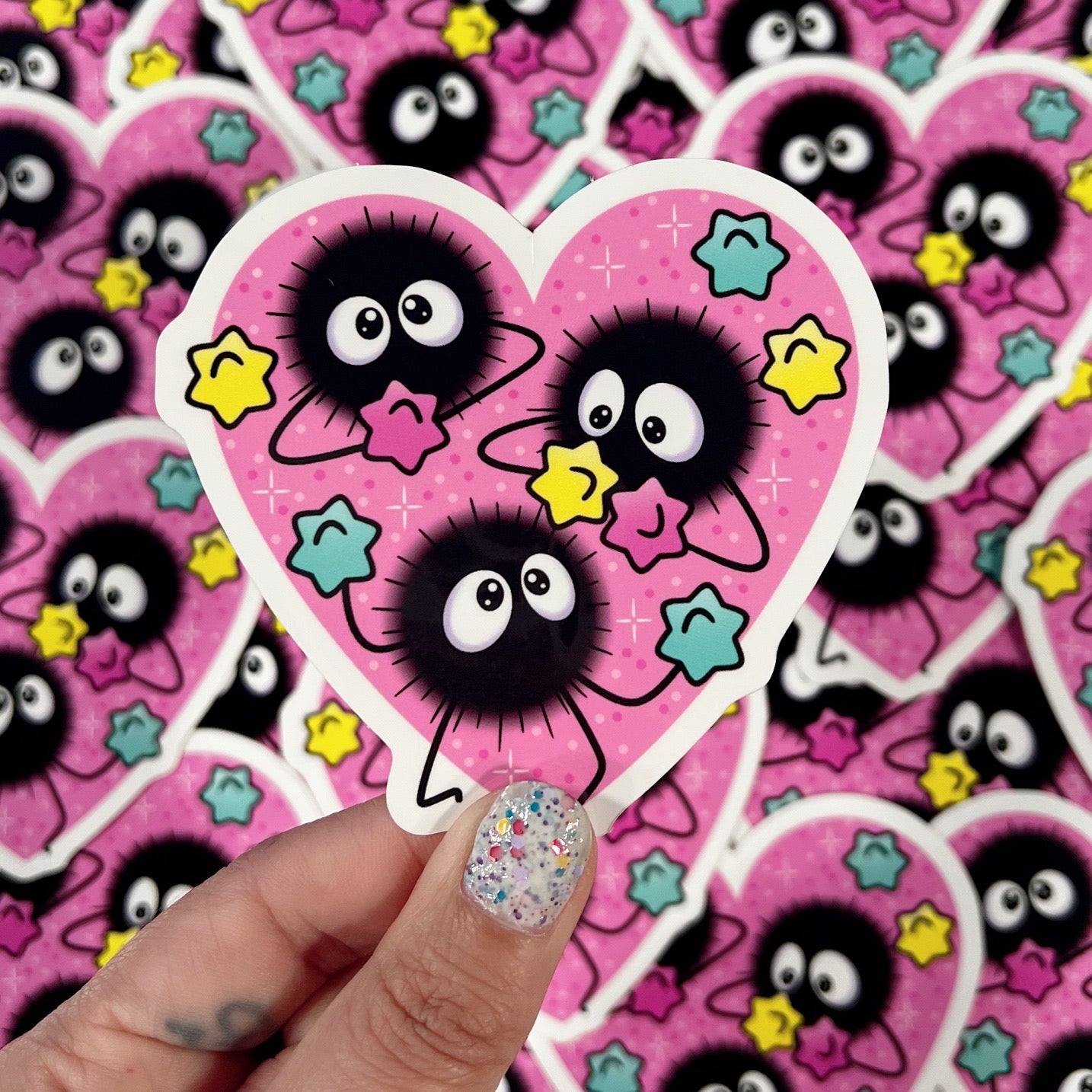 Soot Sprites Heart - Sticker