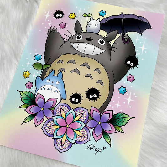 Totoro and Friends - Print
