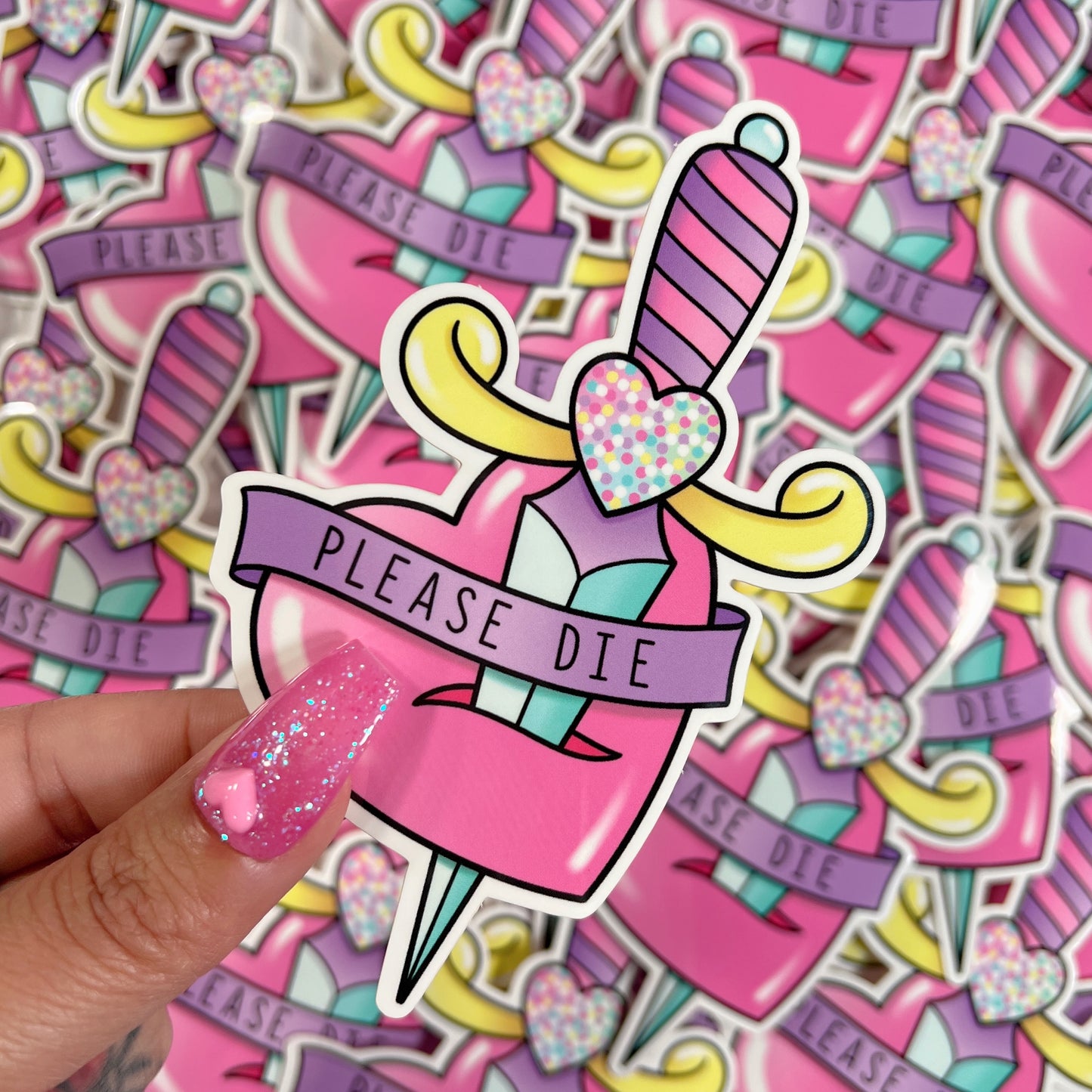 Please Die - Sticker