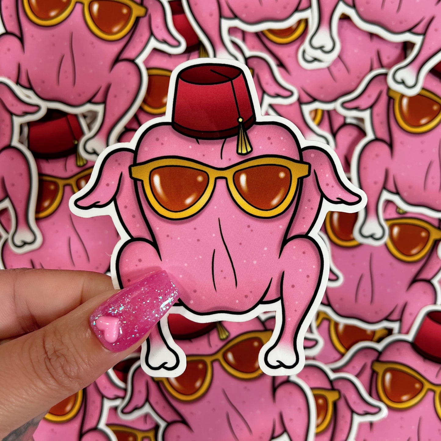 Monica Turkey Head - Sticker