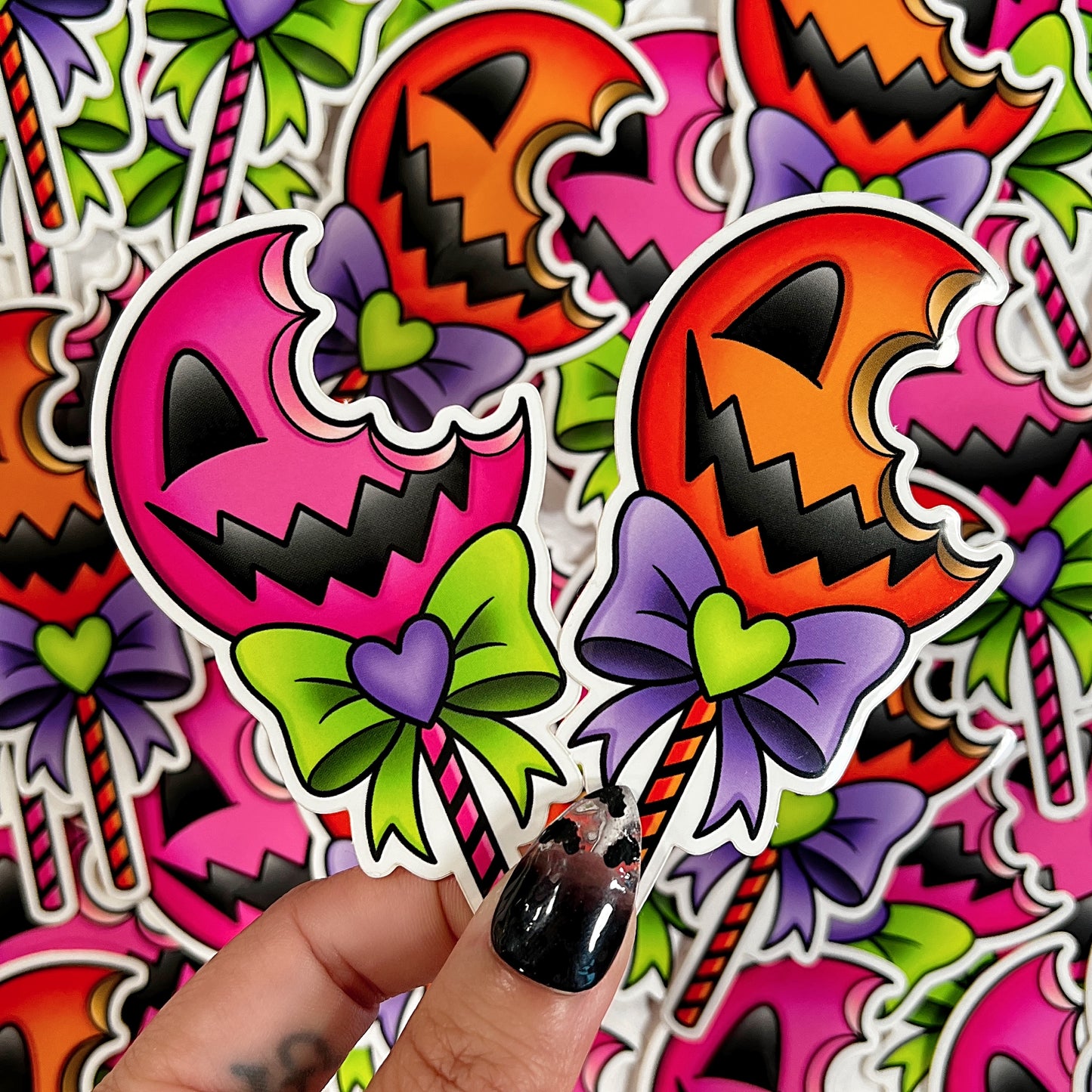 Pumpkin Lollipop - Sticker