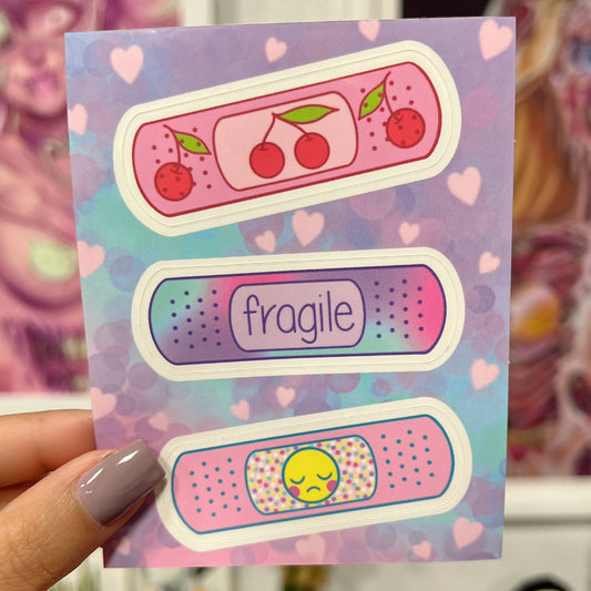 Cute Band-Aids - Sticker Sheet