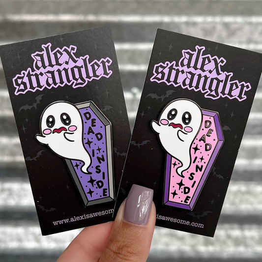 Dead Inside Ghostie  - Enamel Pin