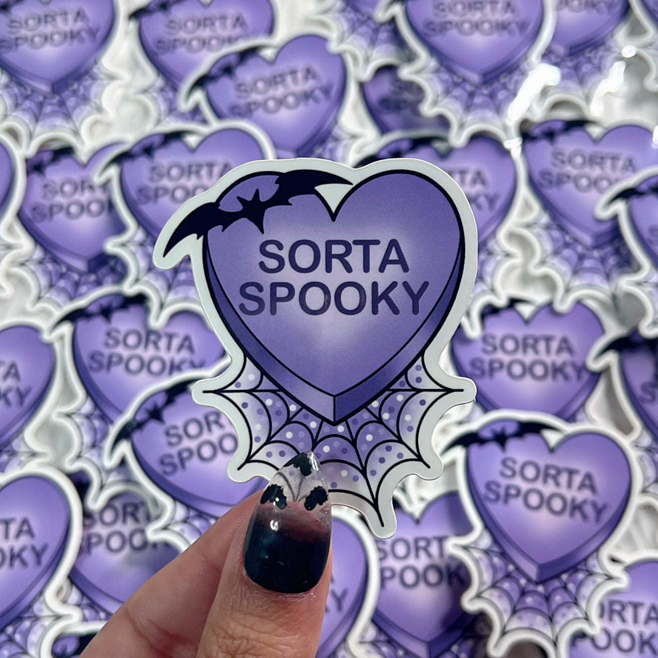 Sorta Spooky Candy Heart - Sticker