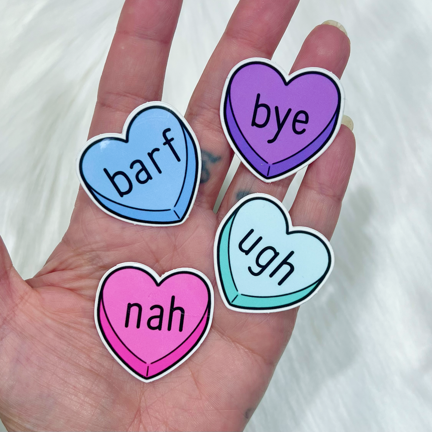Rude Candy Hearts - Sticker Set