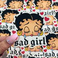 Sad Girl Betty - Sticker