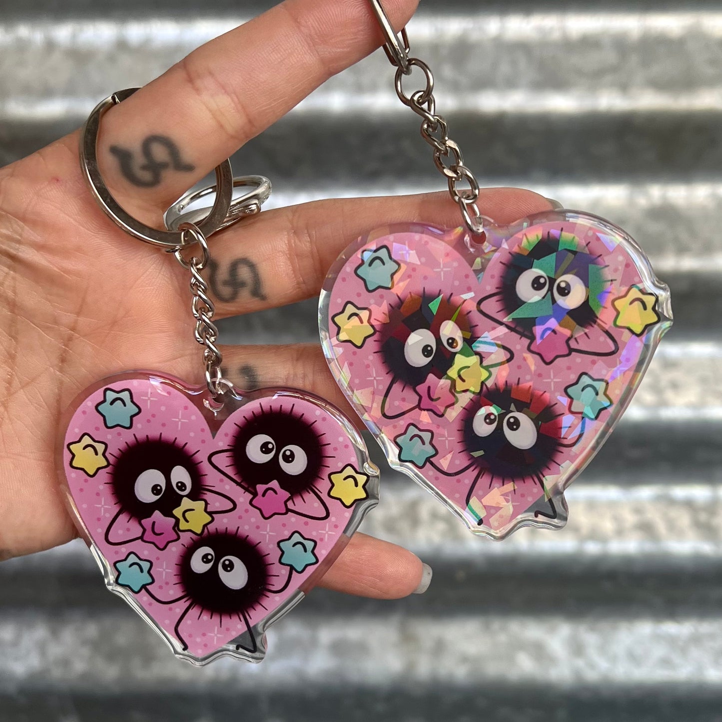 Soot Sprites Heart - Keychain