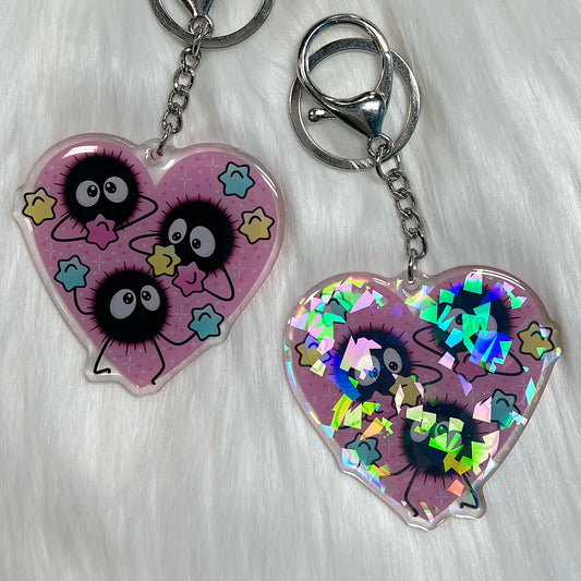 Soot Sprites Heart - Keychain