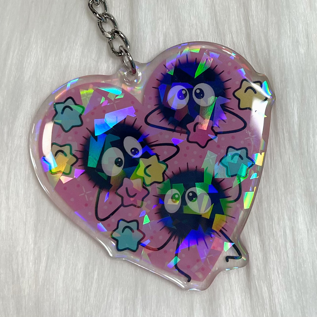 Soot Sprites Heart - Keychain