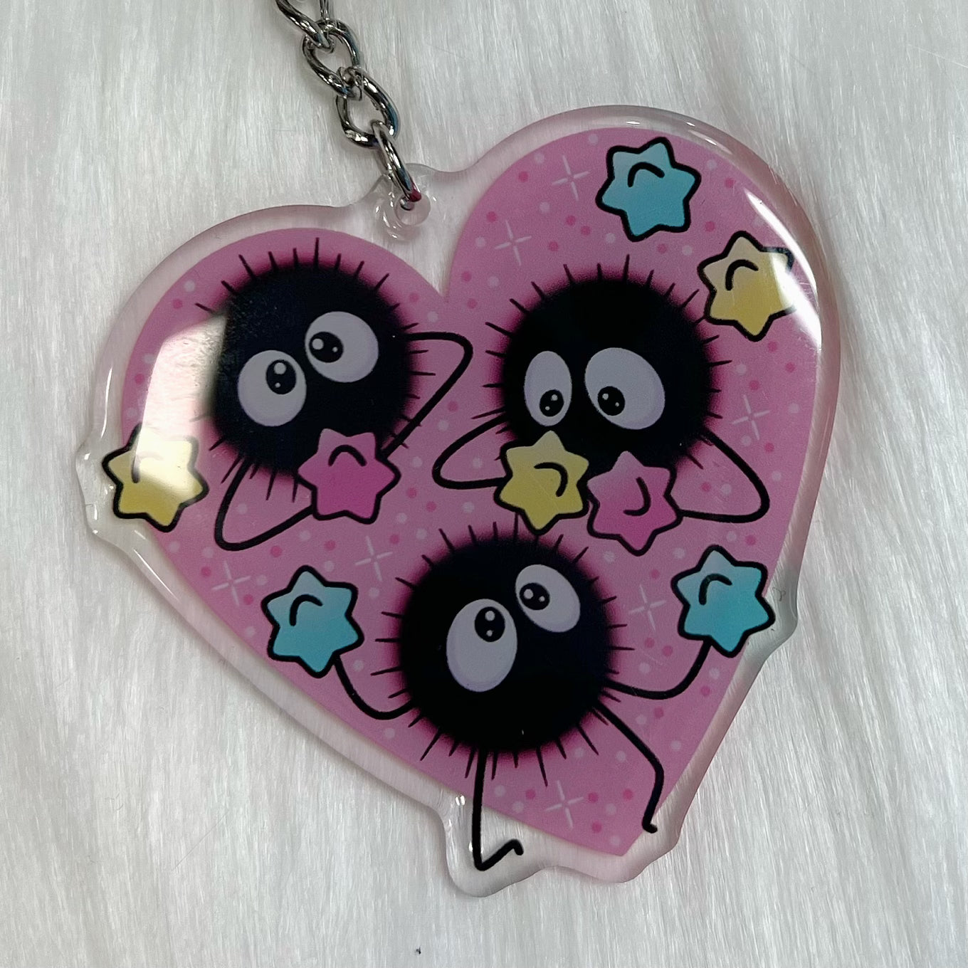 Soot Sprites Heart - Keychain