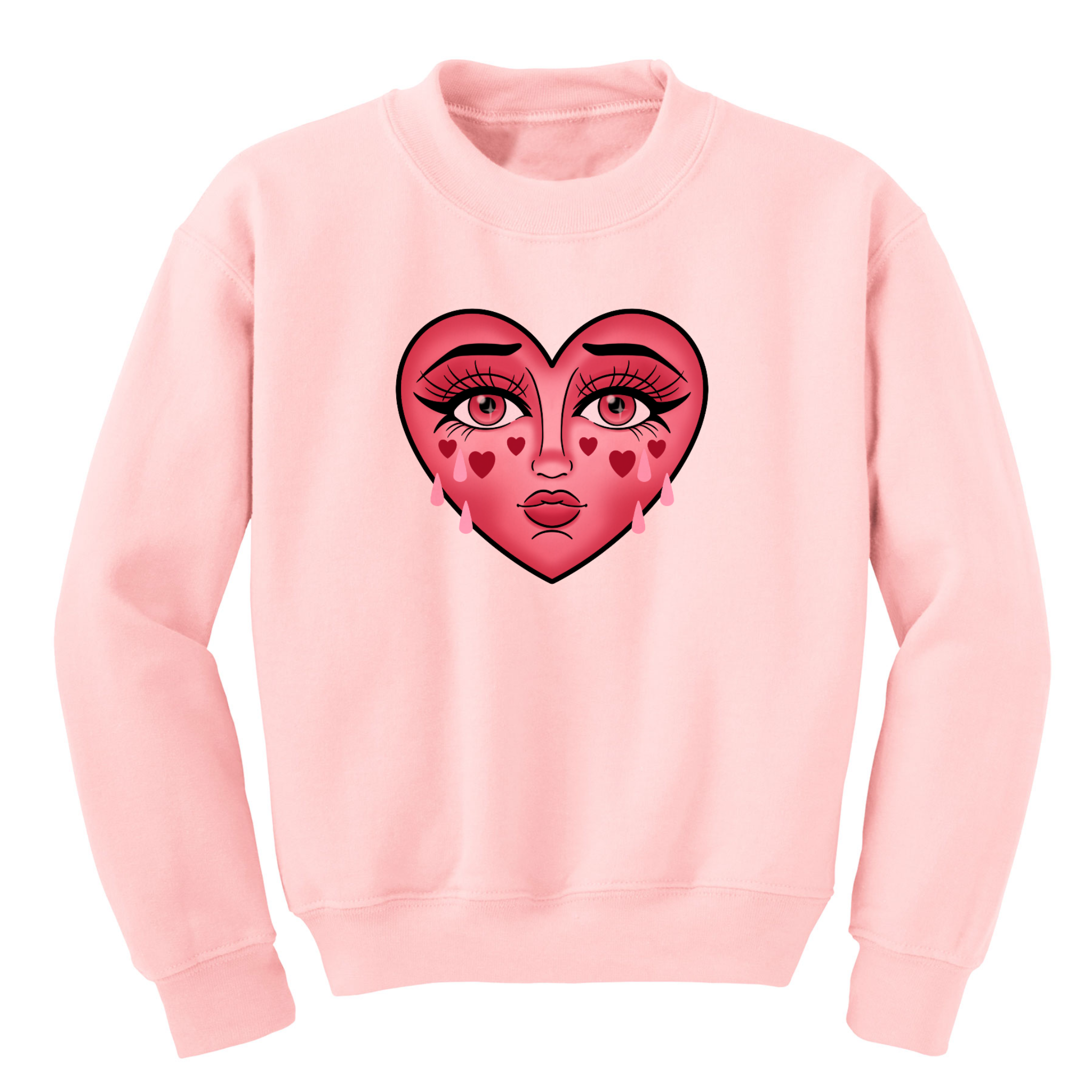 Crying Heart - Men's/Unisex Crewneck Sweatshirt