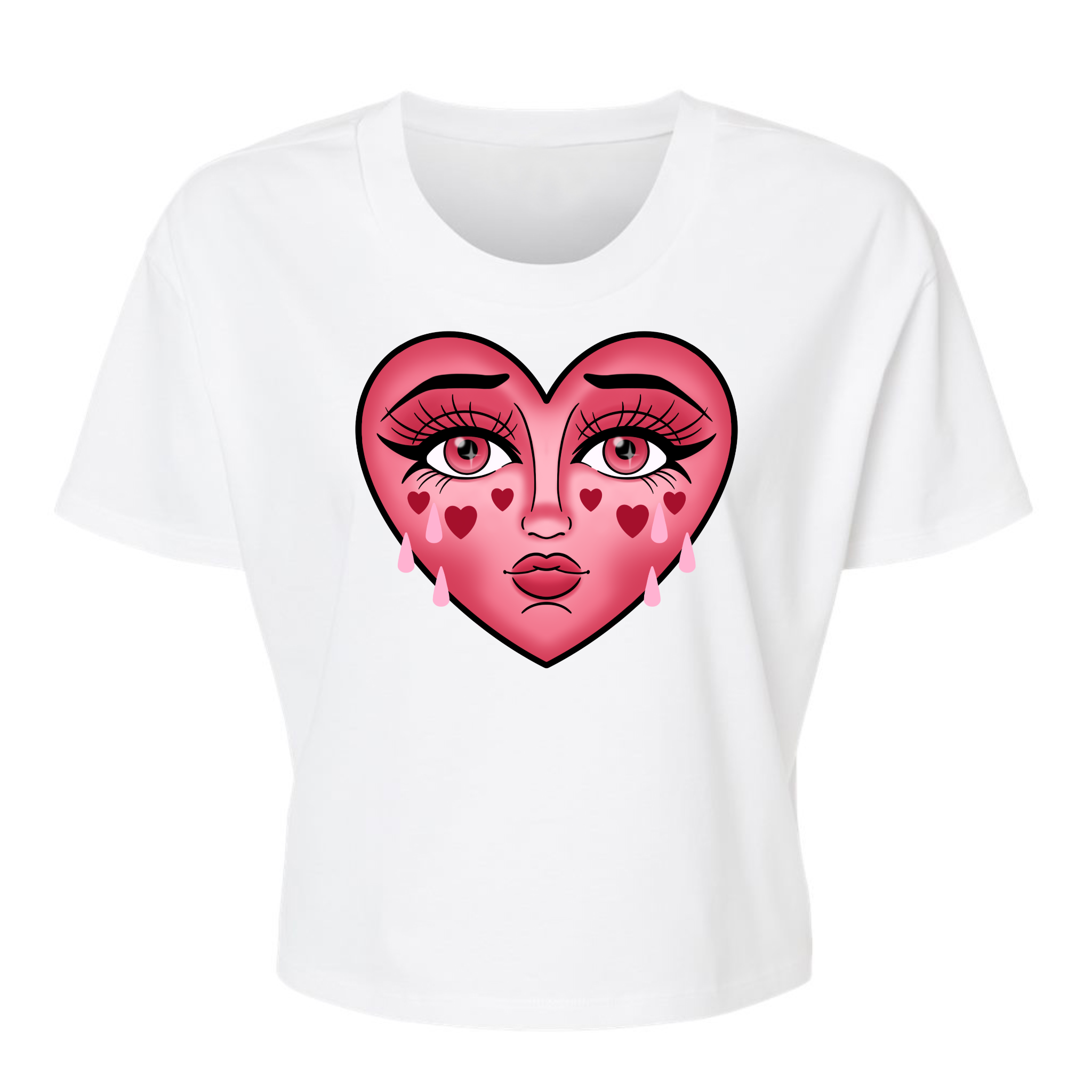 Crying Heart - Alternative Women's Crop Tee *NEW STYLE*