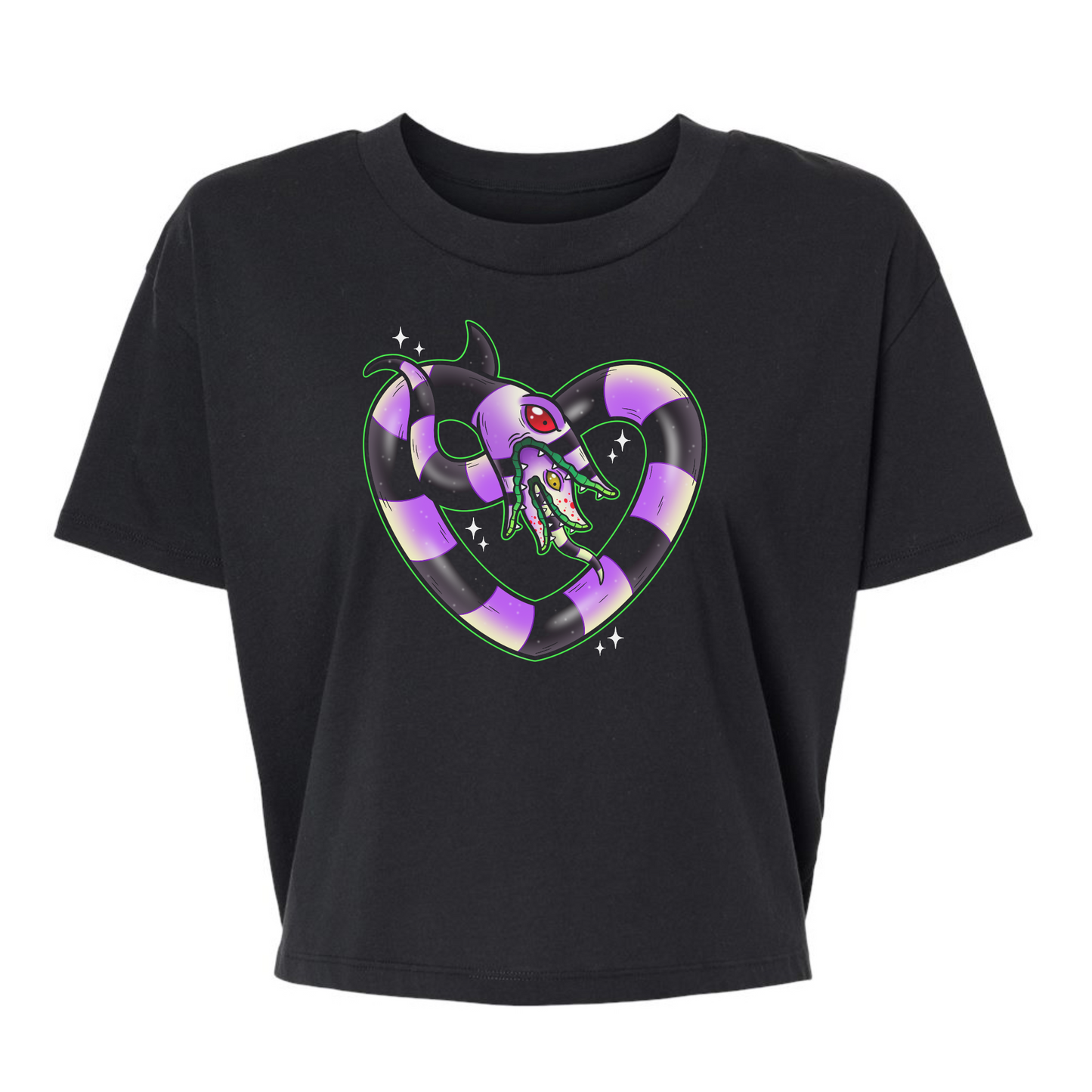 Sandworm Heart 💜 - Alternative Women's Crop Tee *NEW STYLE*