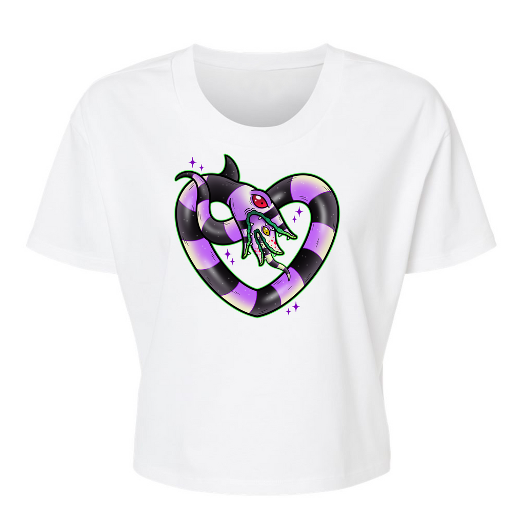 Sandworm Heart 💜 - Alternative Women's Crop Tee *NEW STYLE*