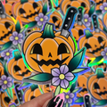 Pumpkin Slice - Holographic Sticker