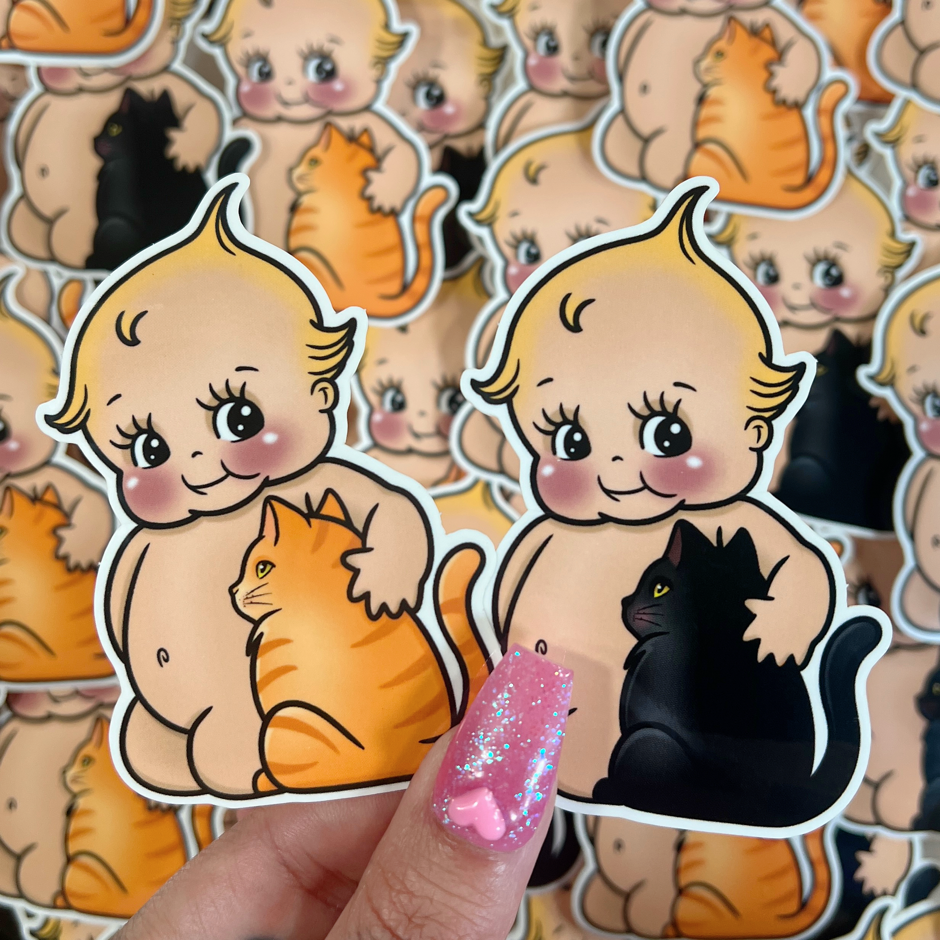 Kewpie & Kitty - Sticker – Alex Strangler Shop