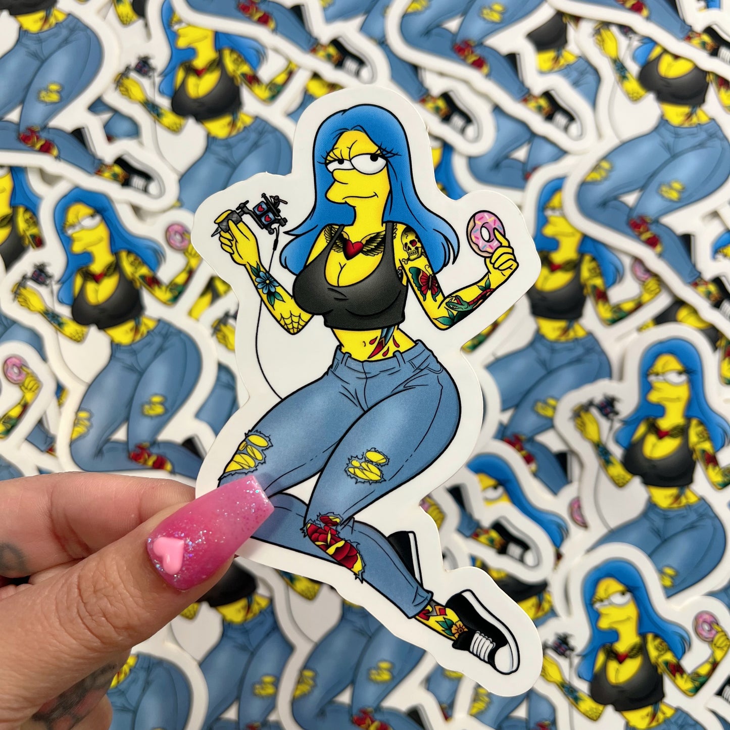 Tattooed Marge - Sticker