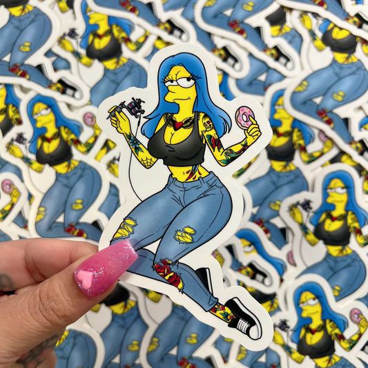 Tattooed Marge - Sticker