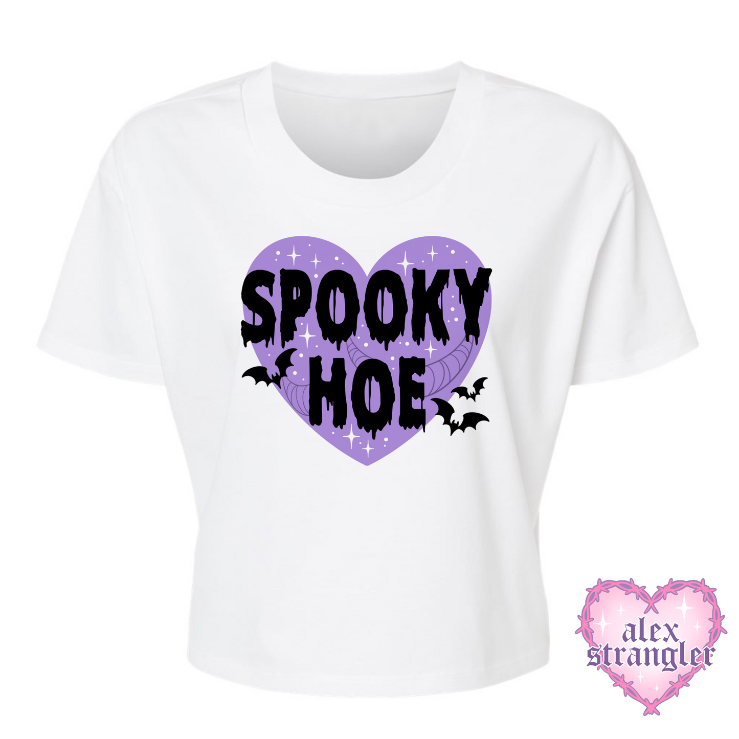 Spooky Hoe - Alternative Women's Crop Tee *NEW STYLE*