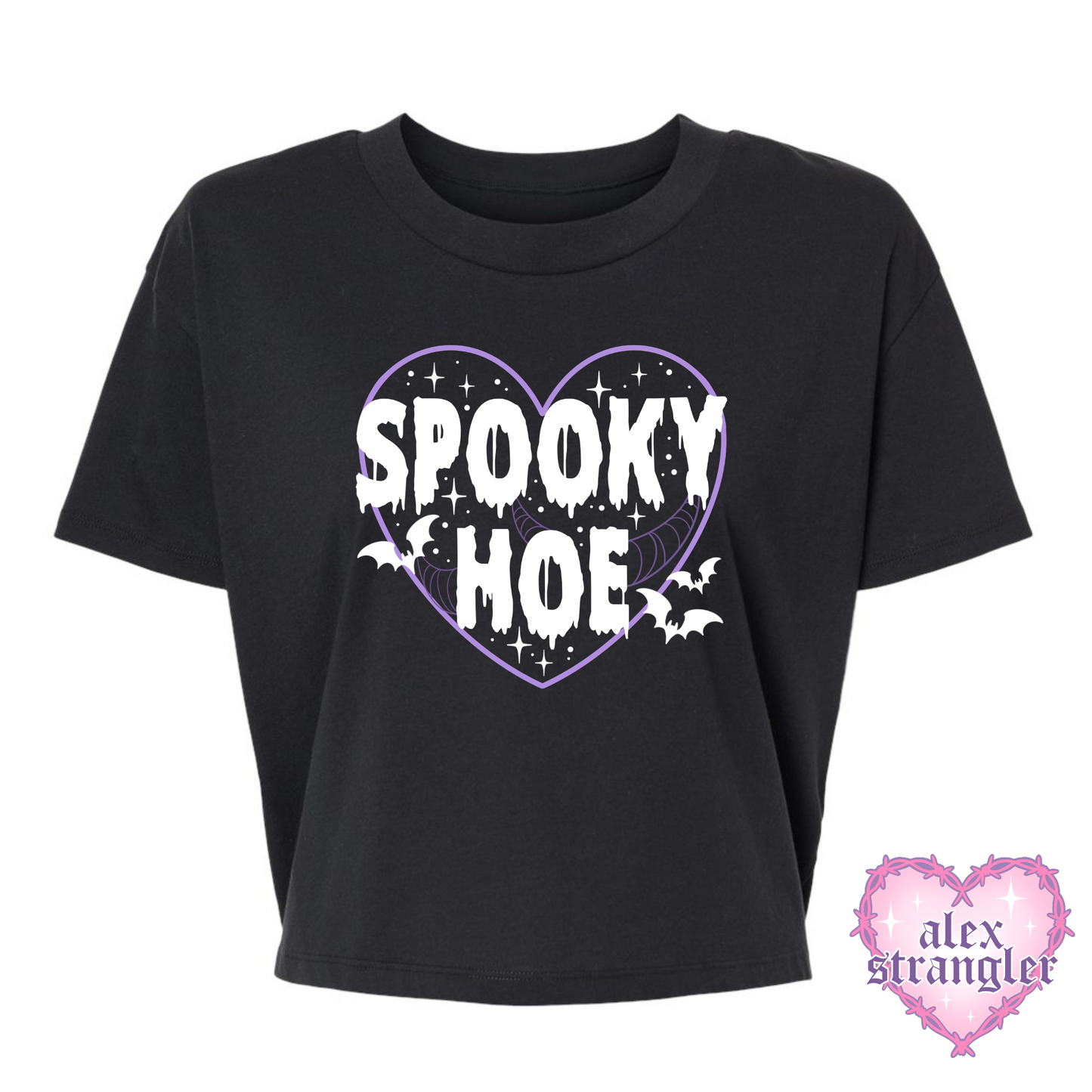 Spooky Hoe - Alternative Women's Crop Tee *NEW STYLE*
