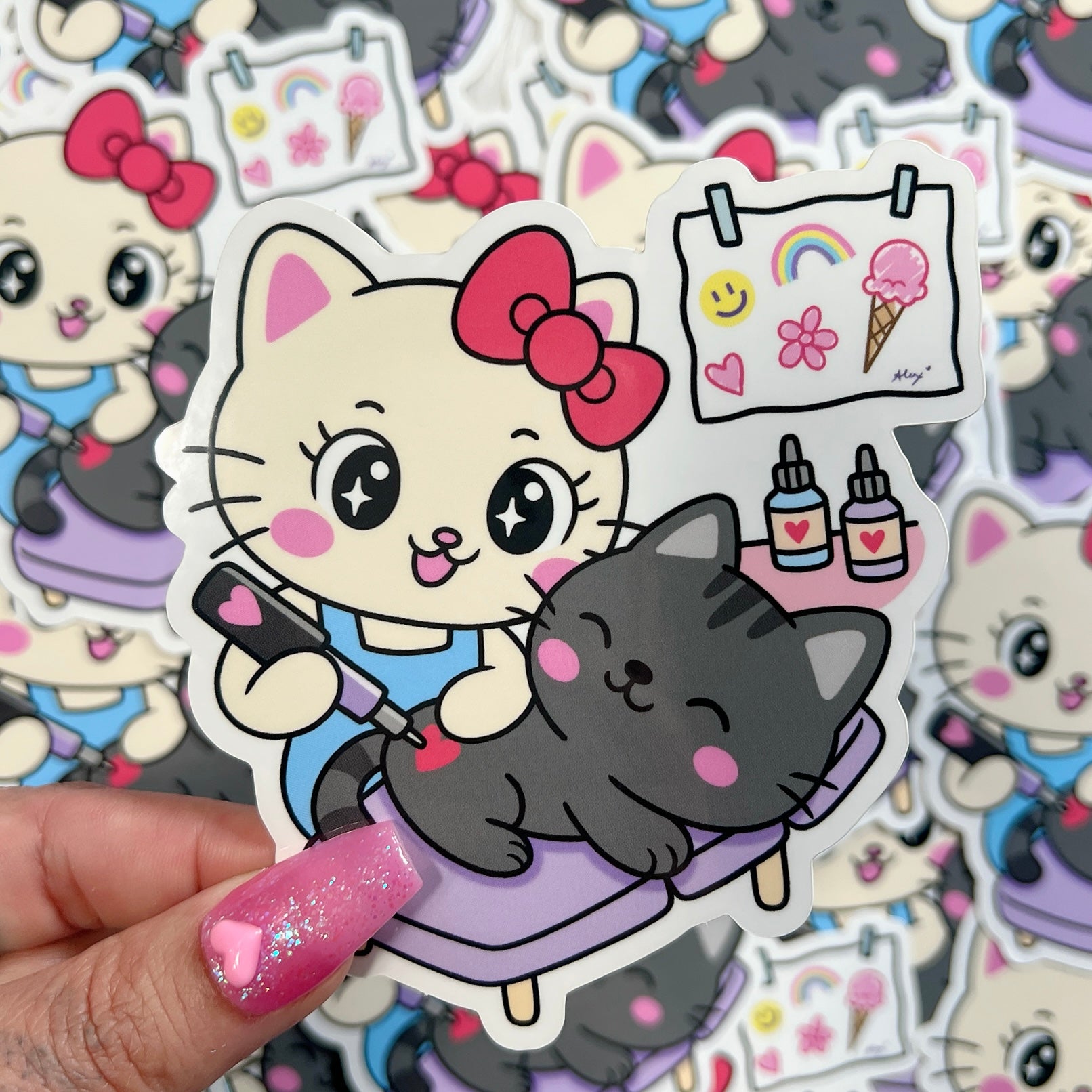 Stabby Tabby - Sticker