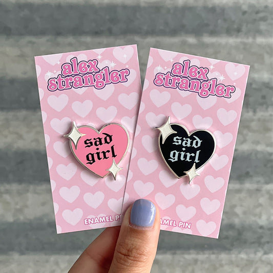 Sad Girl - Enamel Pin