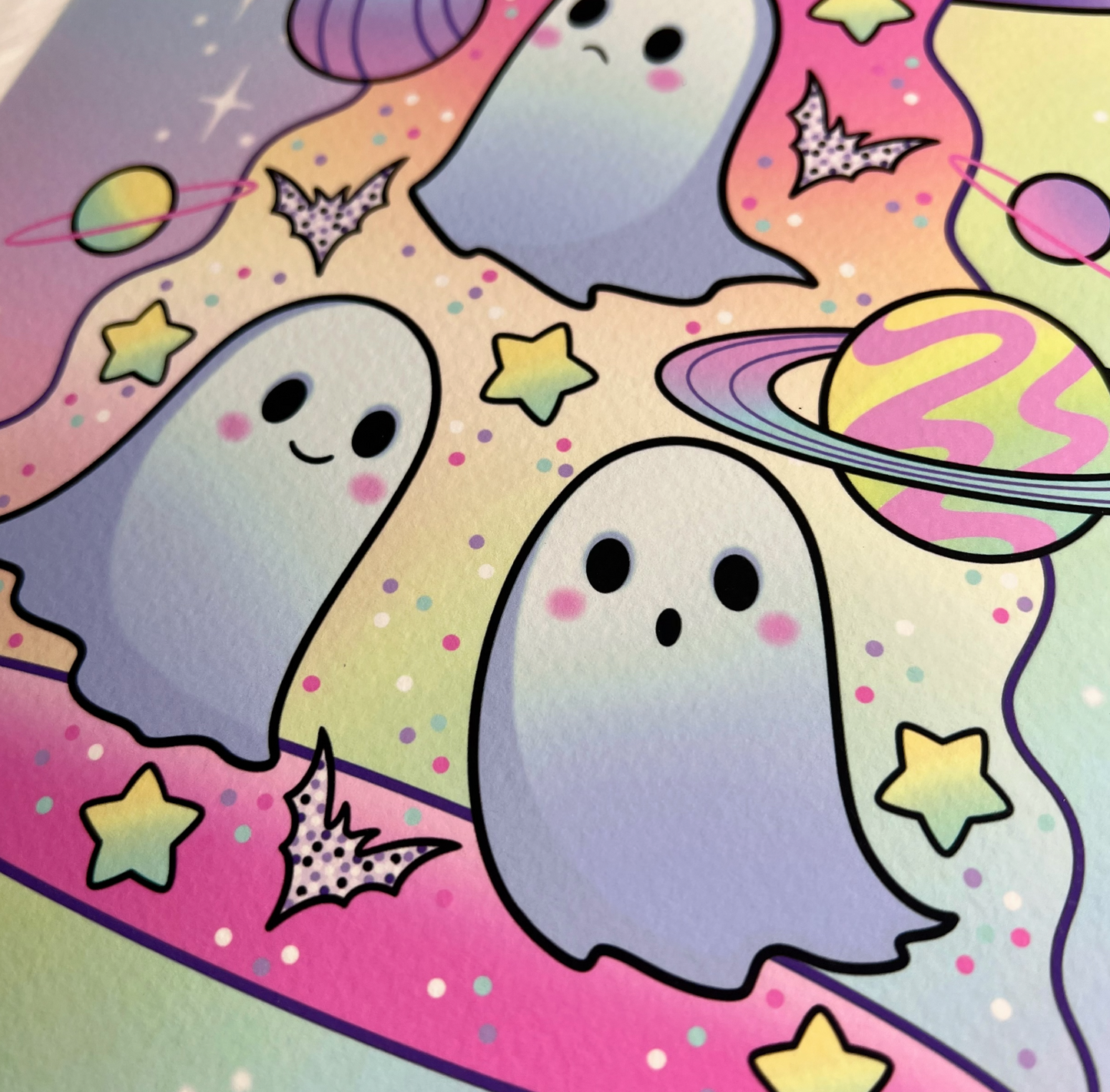 Ghost Gang Abduction UFO - Print