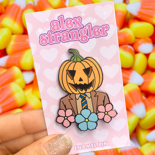 Pumpkin Dwight V2  - Enamel Pin