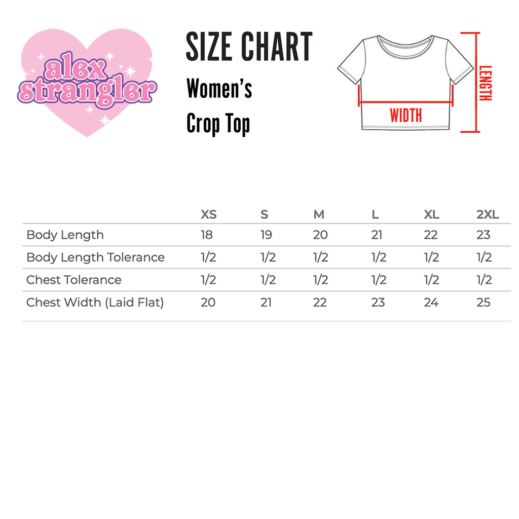 Crying Heart - Alternative Women's Crop Tee *NEW STYLE*