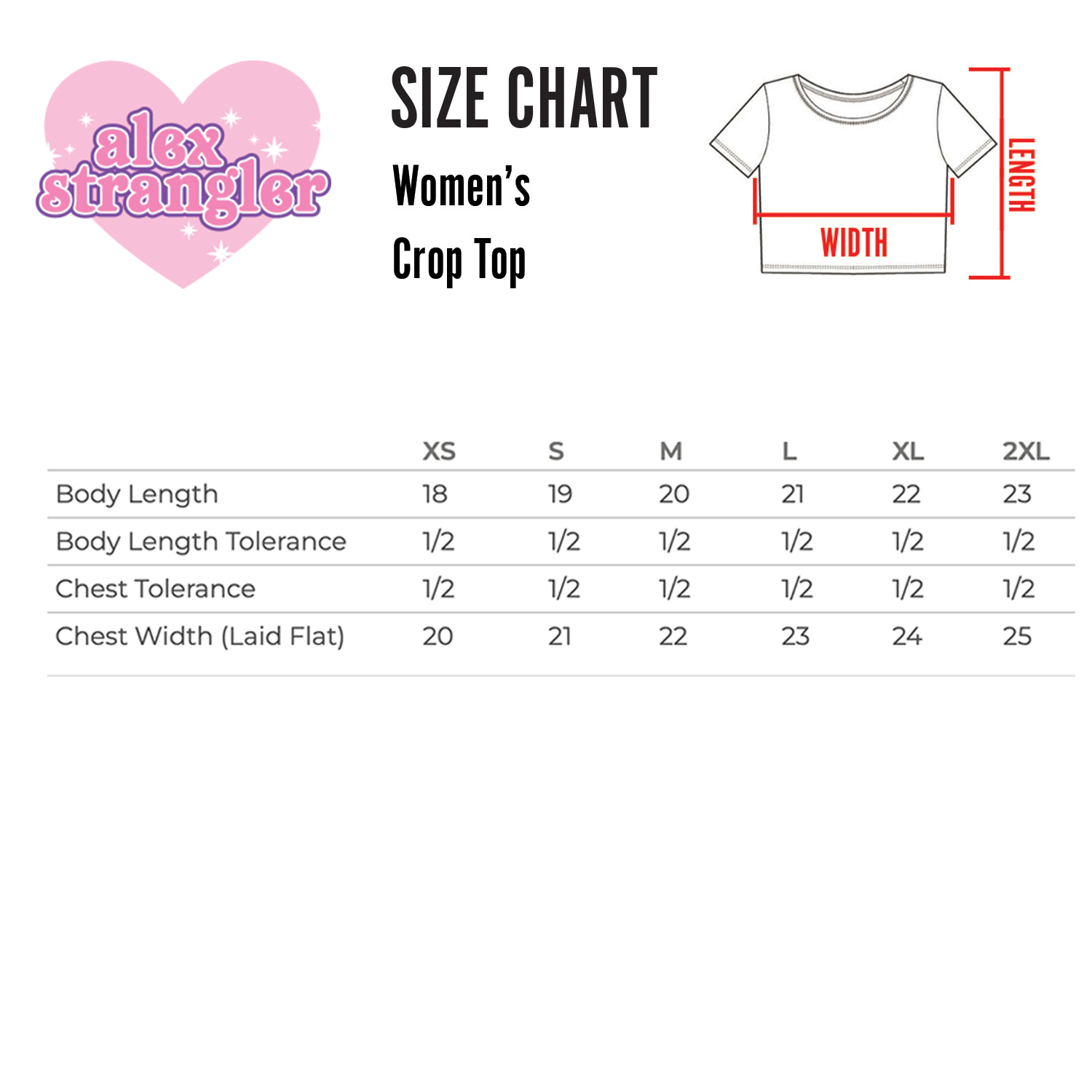 Crying Heart - Alternative Women's Crop Tee *NEW STYLE*
