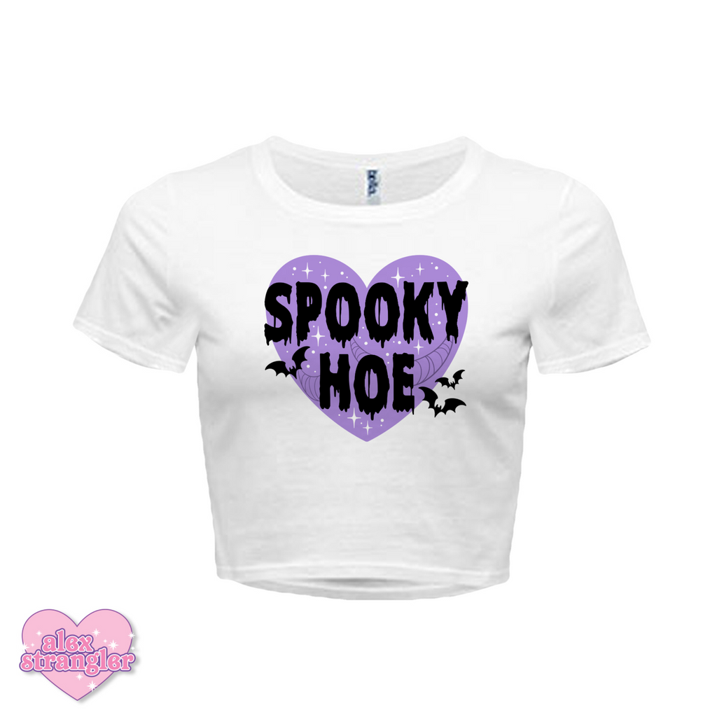 Spooky Hoe - Women's Crop Top (Slim Fit)