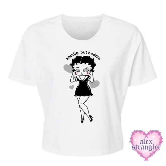 Saddie, but Baddie - Alternative Women's Crop Tee *NEW STYLE*