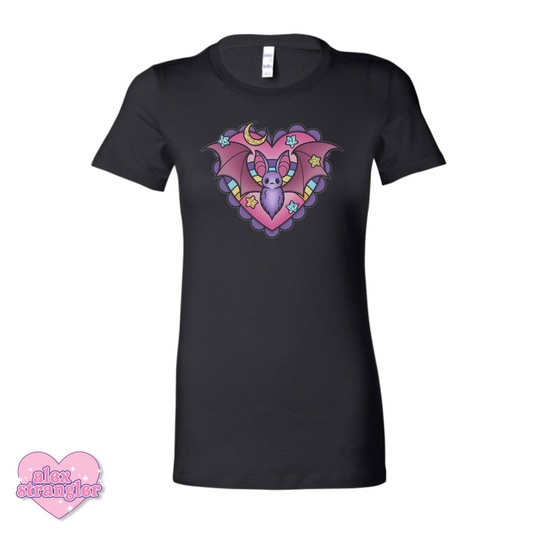 Spoopy Bat Heart - Women's Tee