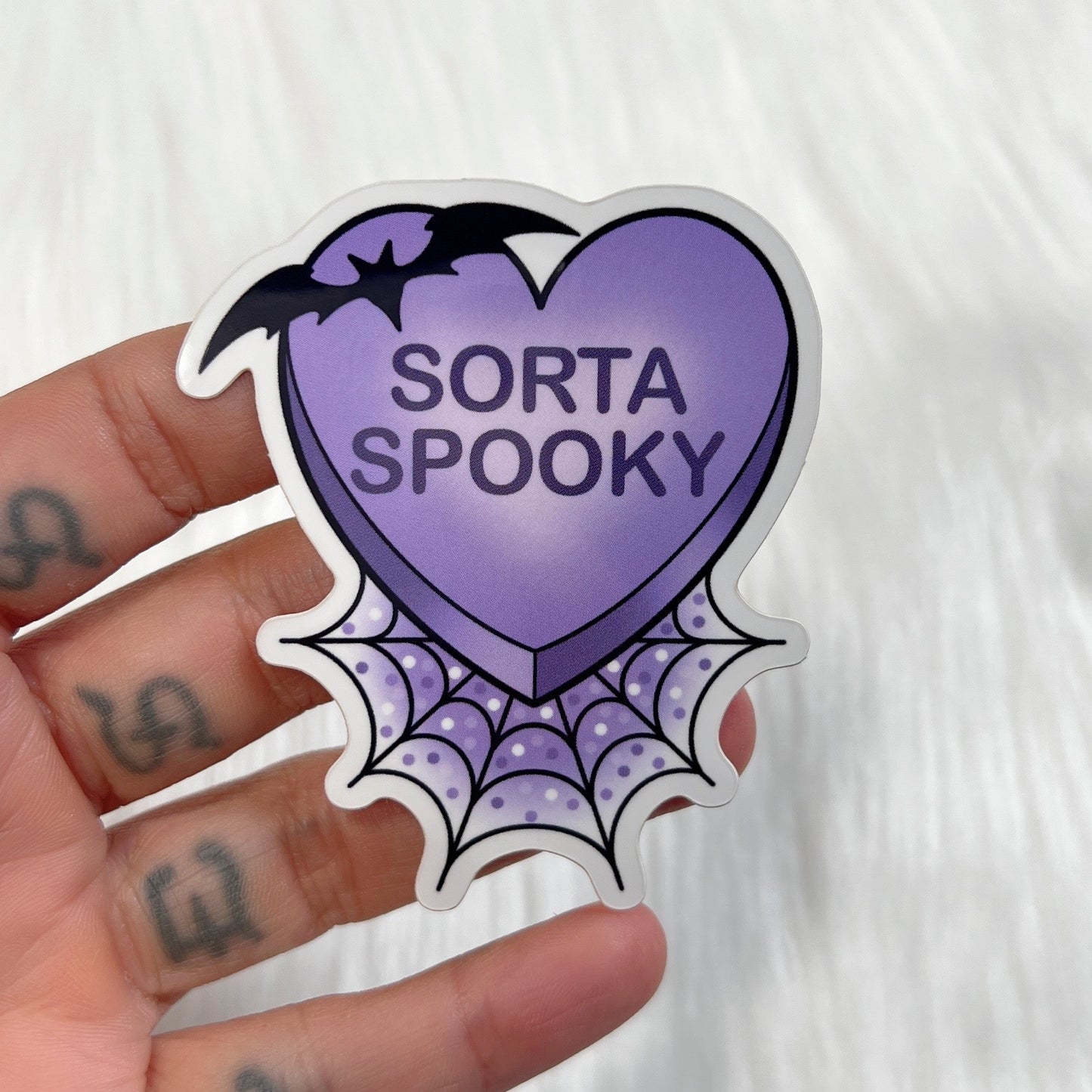Sorta Spooky Candy Heart - Sticker