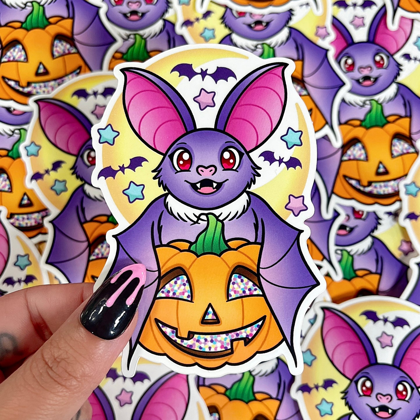 Pumpkin Bat - Sticker