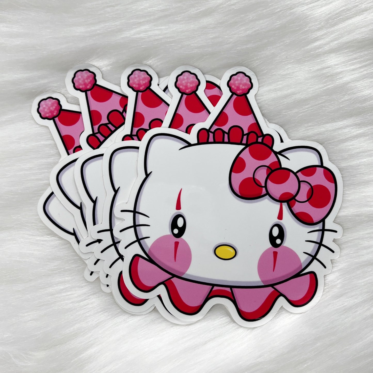 Kitty Clown - Sticker